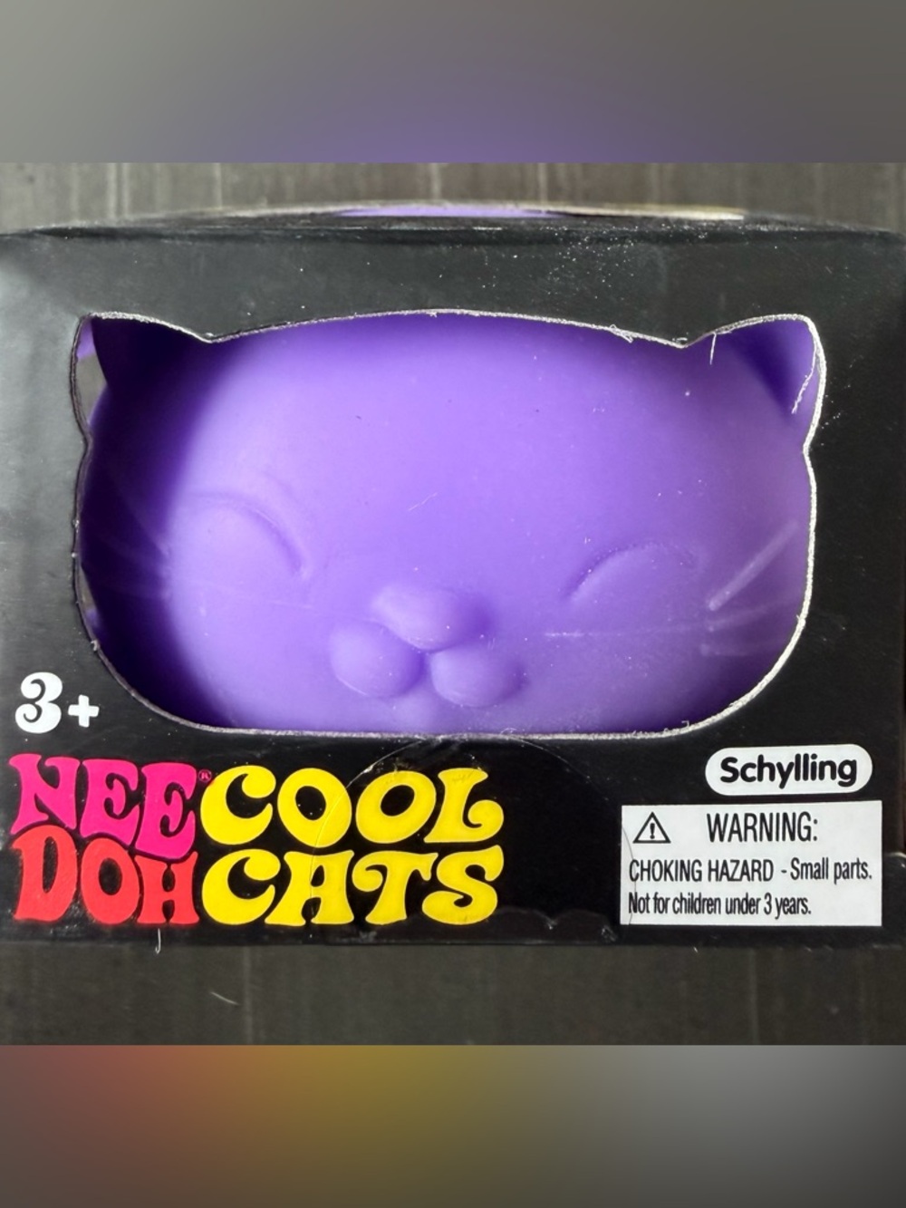 Schylling NeeDoh Cool Cats Purple Stress Toy for Kids